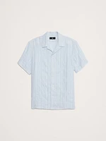Standard-Fit Linen-Cotton Resort Shirt