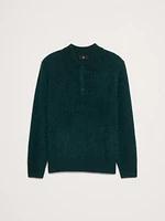 Brushed Cashmere Sweater Polo