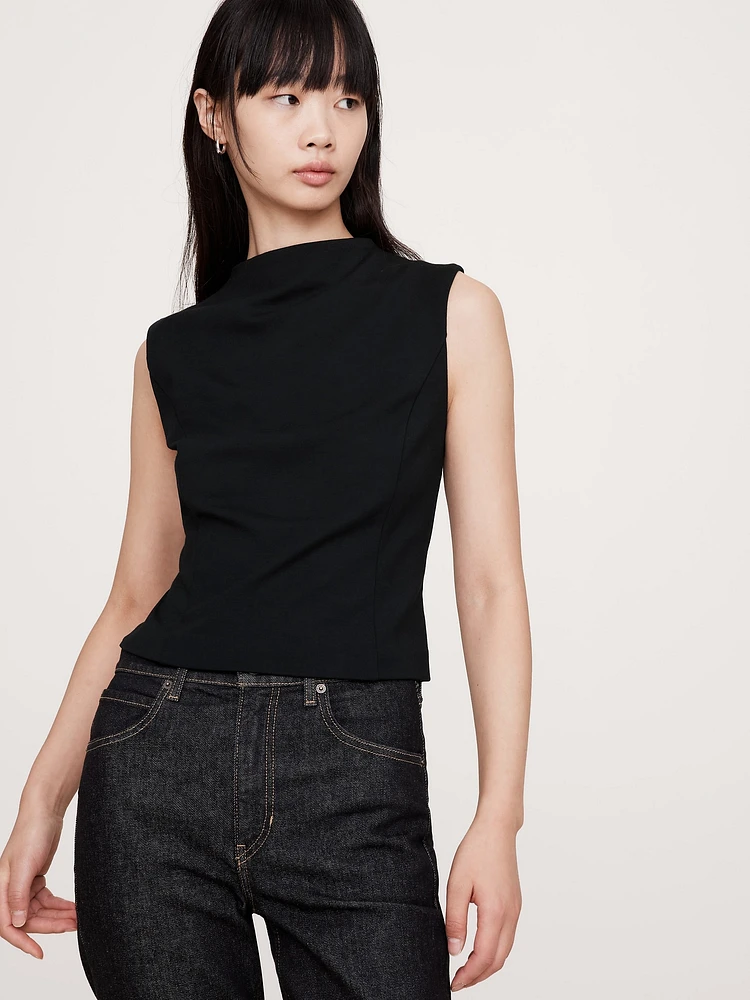 Lightweight Ponte Boat-Neck Top