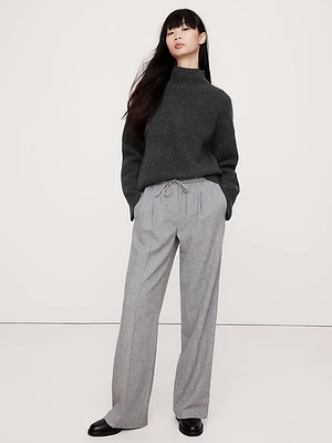 Double-Faced Cashmere Sweater with Vented Back