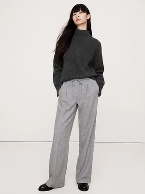 Double-Faced Cashmere Sweater with Vented Back