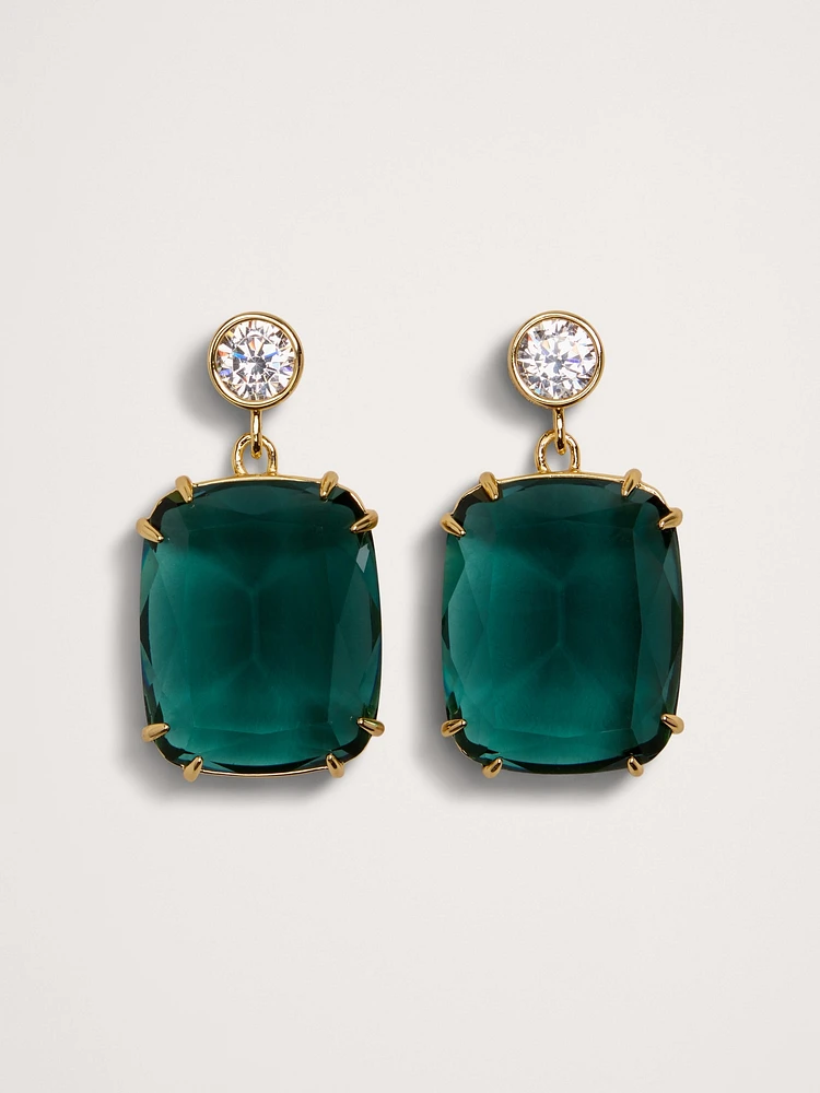 Crystal Statement Drop Earrings by Aureus + Argent