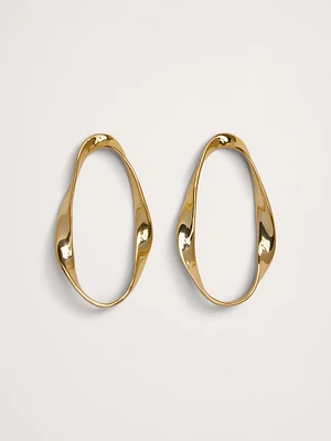 Mobius Hoop Earrings by Aureus + Argent