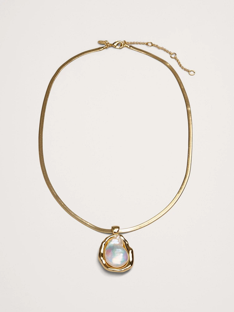 Telaio Baroque Pearl Necklace by Aureus + Argent