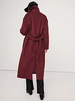 Oversized Wool-Cashmere Wrap Coat