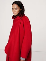 Oversized Double-Faced Cape Coat