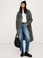 Oversized Merino Jacquard Coatigan