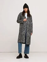 Oversized Merino Jacquard Coatigan