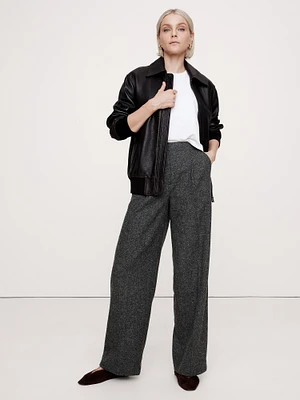 Relaxed Wide-Leg Italian Twill Pant