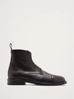 Lace-Up Italian Leather Boot