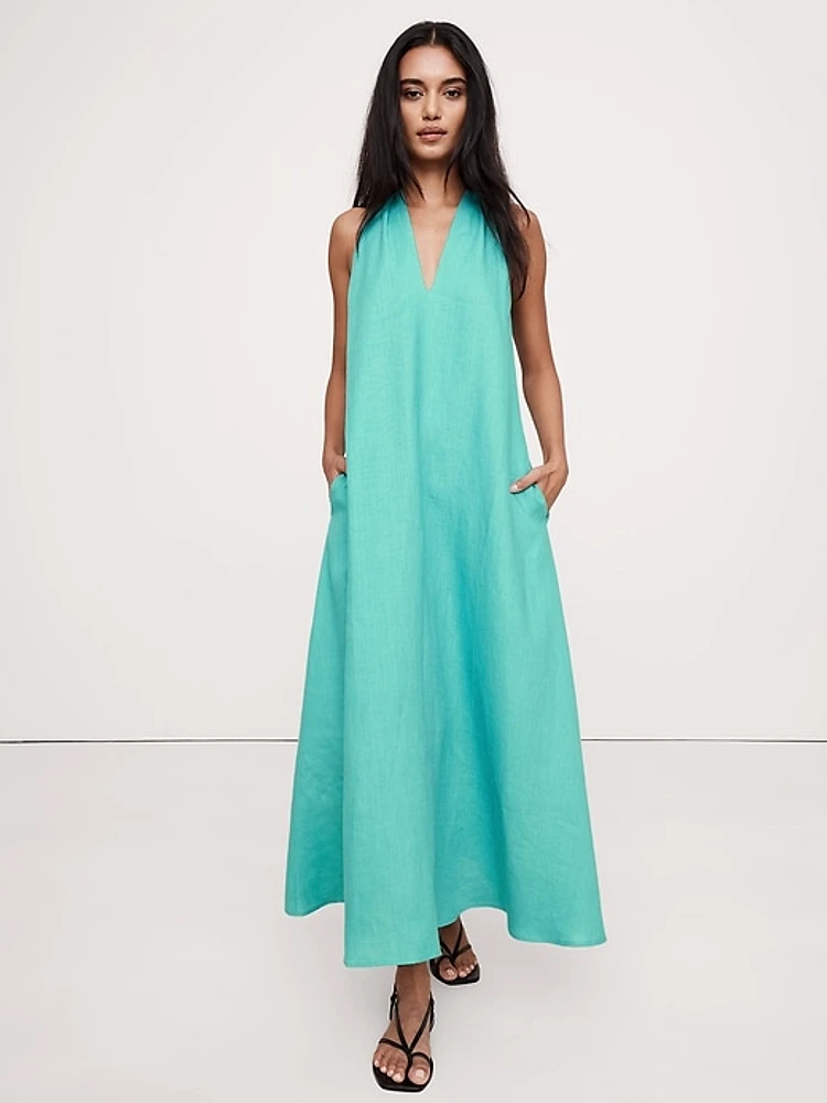 Linen Midi Dress