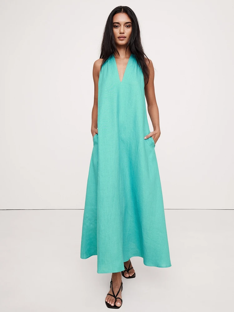 Pauline Linen Midi Dress