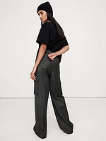 Pull-On Wool Flannel Cargo Pant