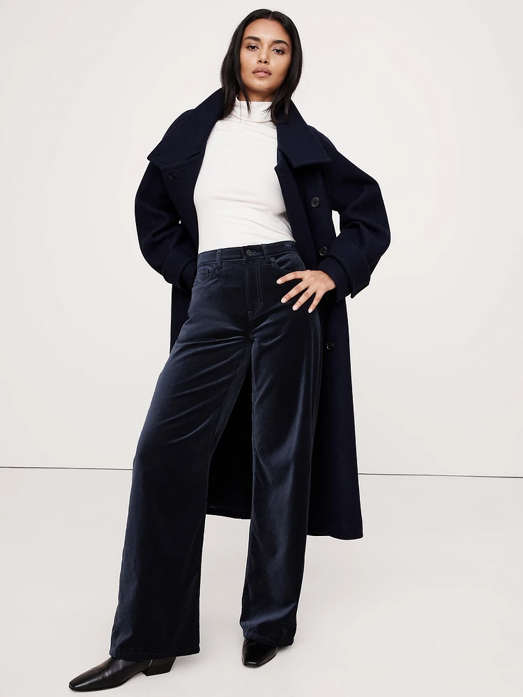 The Icon Classic Wide-Leg Velvet Pant