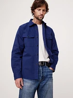 Cotton Twill Shirt Jacket