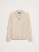 Brushed Cashmere Sweater Polo