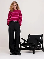 Oversized Midweight Cashmere Crew-Neck Sweater