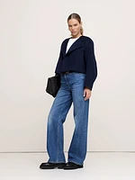 Double-Faced Cropped Jacket