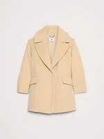 Double-Faced Wool-Blend Peacoat