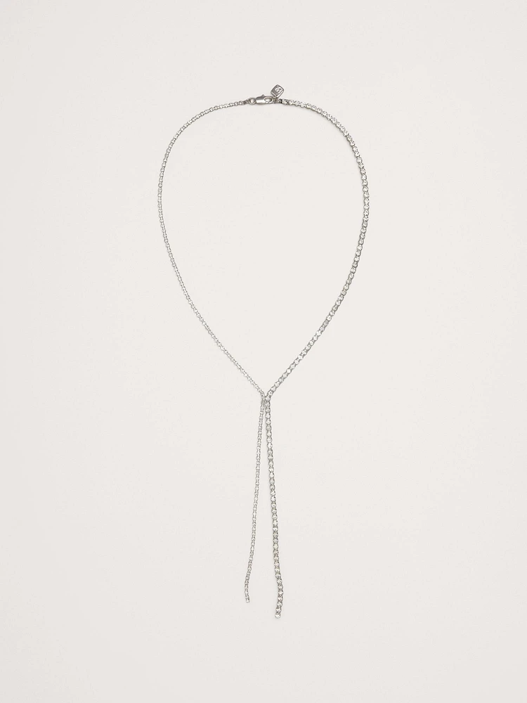 Crystal Lariat Necklace