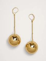 Large Sphere Drop Earrings