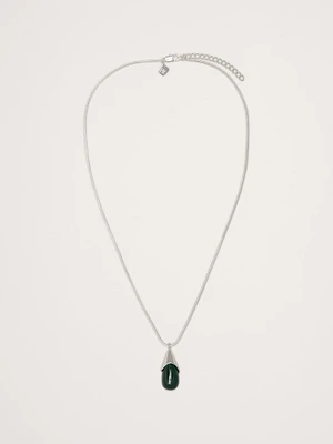 Malachite Teardrop Pendant Necklace