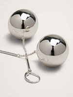 Large Sphere Drop Earrings