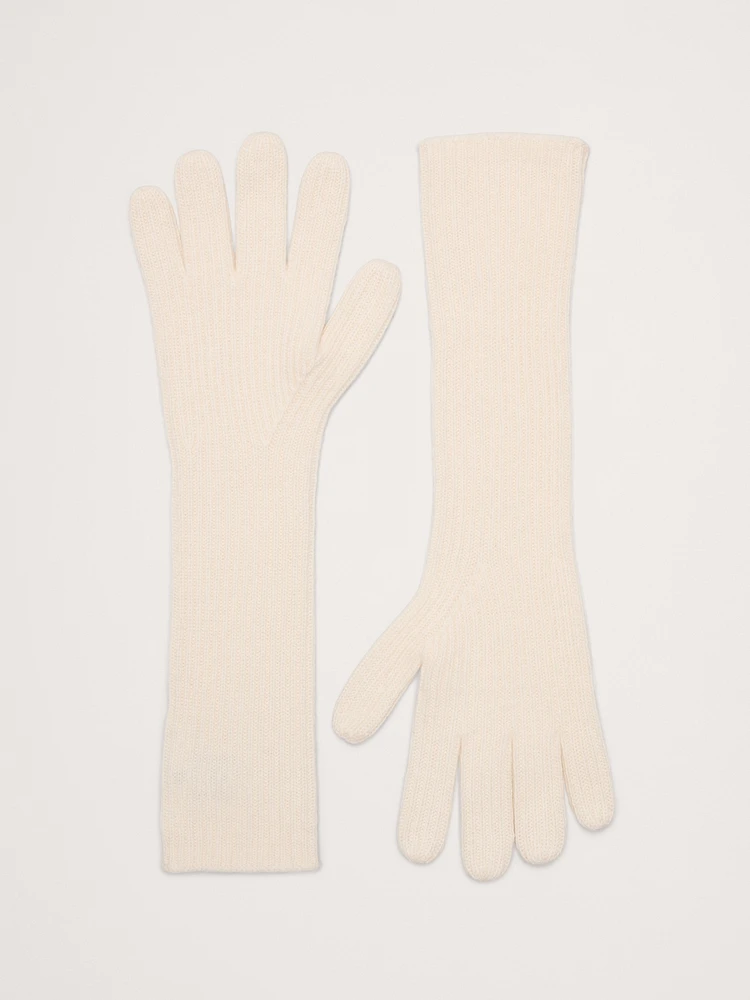 Signature Cashmere Long Gloves