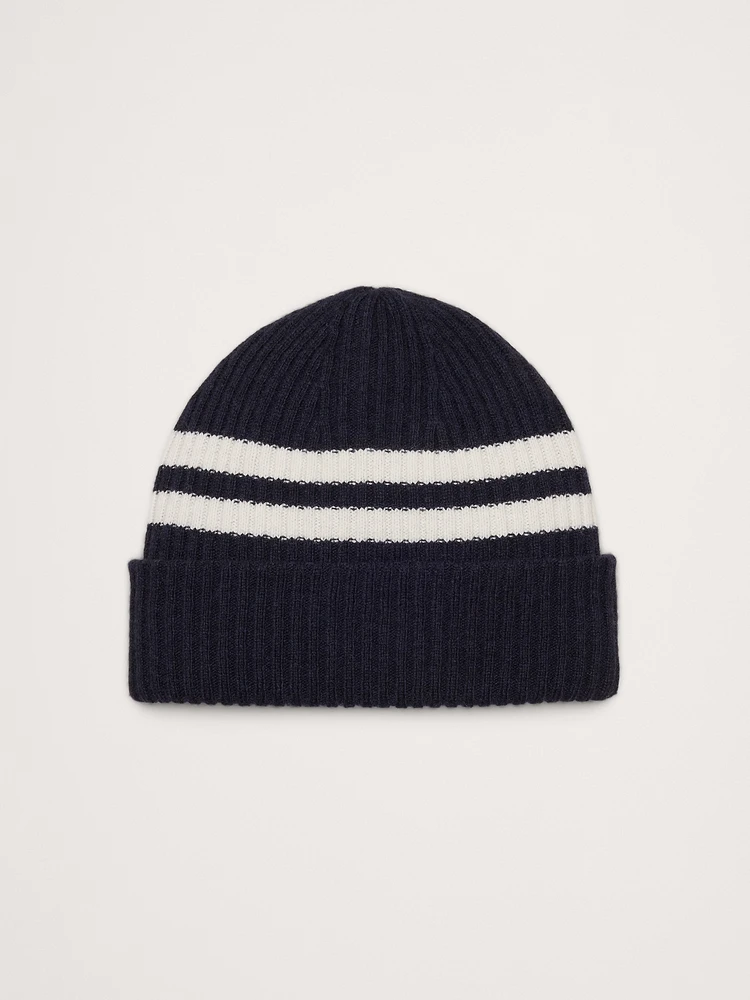 Reversible Merino-Blend Beanie