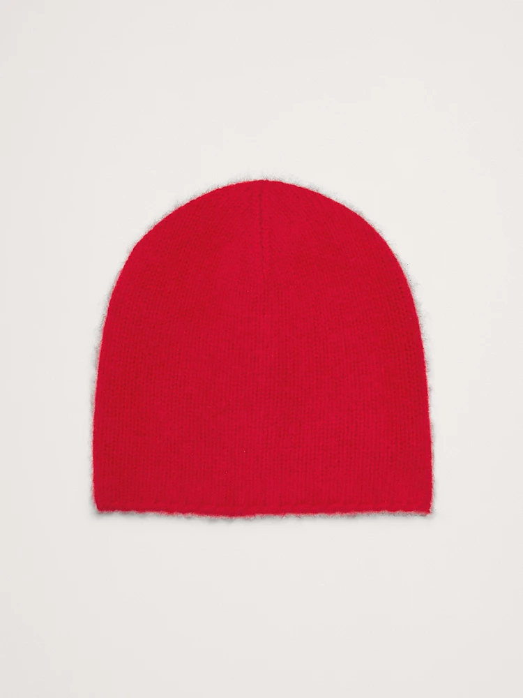 Brushed Wool-Cashmere Beanie