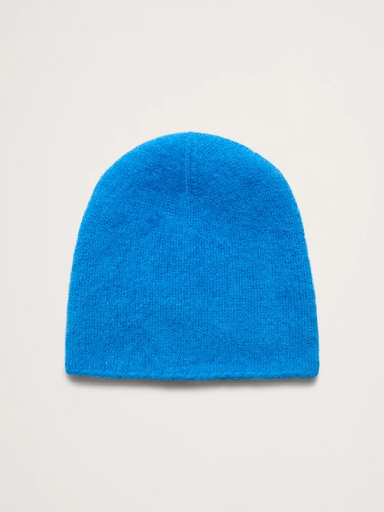 Brushed Wool-Cashmere Beanie