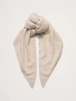 Brushed Wool-Cashmere Triangle Scarf