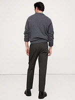 Pleated Cropped Italian-Stretch Chino