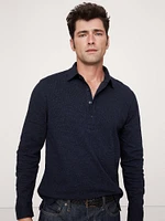 Nailhead Jacquard Polo Shirt