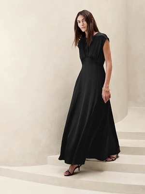 Astral Silk Maxi Dress