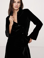 Velvet Wrap Shirt