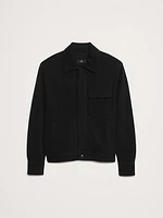 French Terry Shirt Jacket