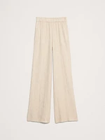 Crinkle Crepe Pull-On Pant