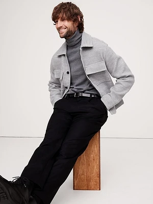 Ribbed Shirt Jacket