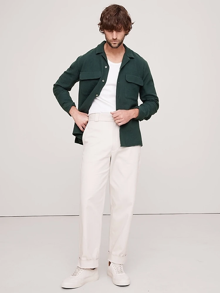 Standard-Fit Jacquard Resort Overshirt