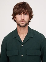 Standard-Fit Jacquard Resort Overshirt