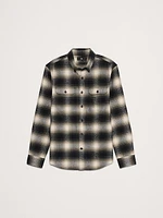 Standard-Fit Plaid Twill Overshirt