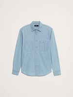 Standard-Fit Chambray Shirt