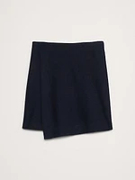 Wool-Blend Bouclé Mini Skirt