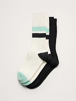 Cotton-Blend Crew Sock 2-Pack