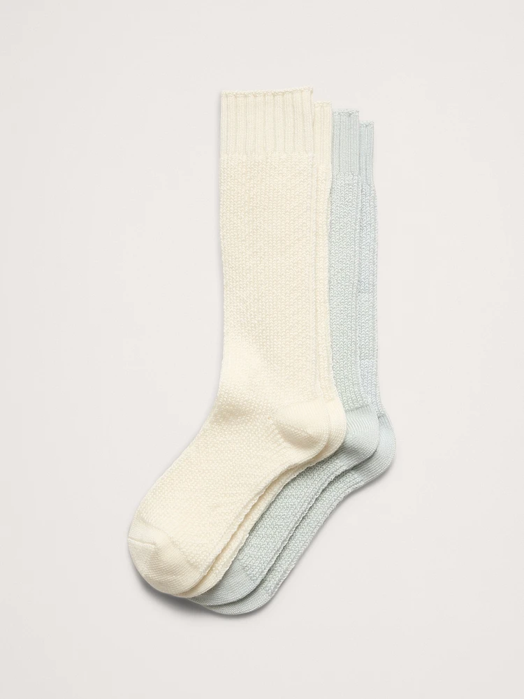 Cozy Sock 2-Pack with Merino Wool