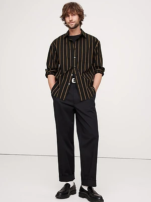 Relaxed-Fit Washed Cotton Poplin Shirt