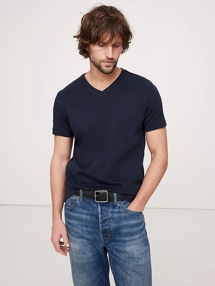 Luxury-Touch V-Neck T-Shirt