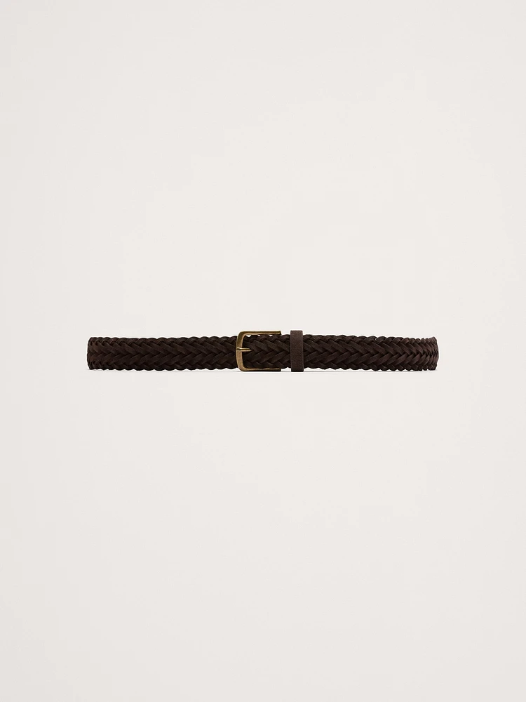 Braided Suede Belt