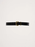 Leather Double-Punch Waist Belt